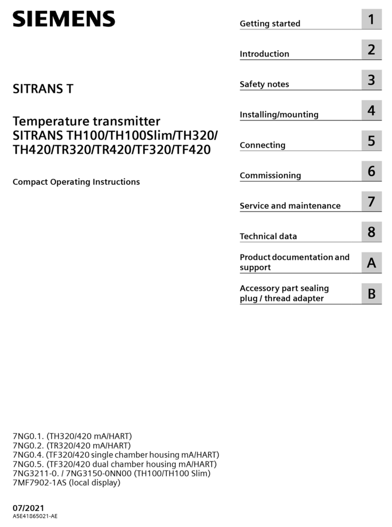 Siemens SITRANS TH100Slim Administrator guide
