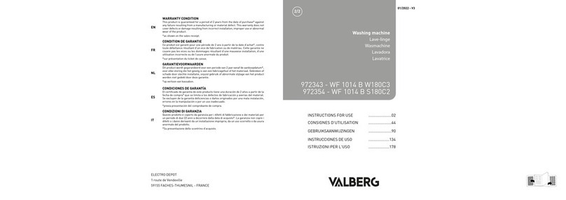VALBERG WF 1014 B W180C3 User manual VALBERG WF 1014 B W180C3 User manual