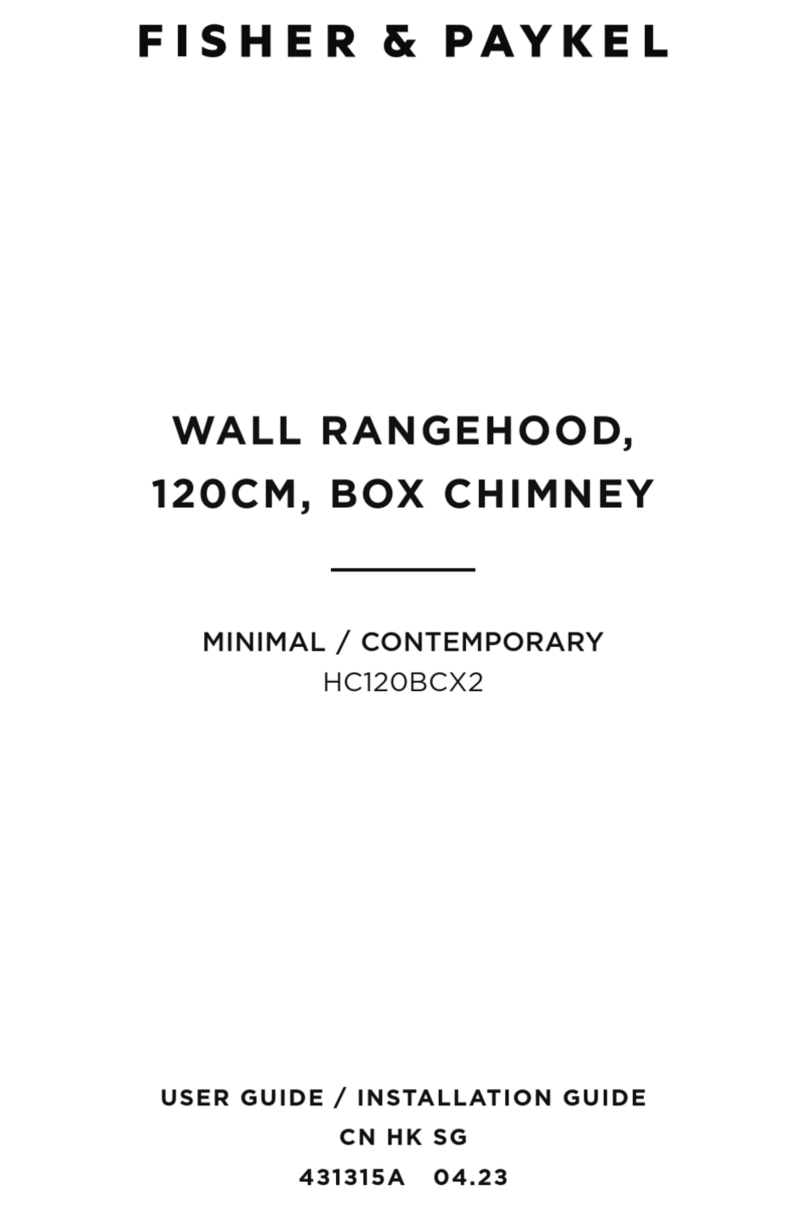 Fisher & Paykel HC120BCX2 USER GUIDE / INSTALLATION GUIDE Fisher & Paykel HC120BCX2 USER GUIDE / INSTALLATION GUIDE