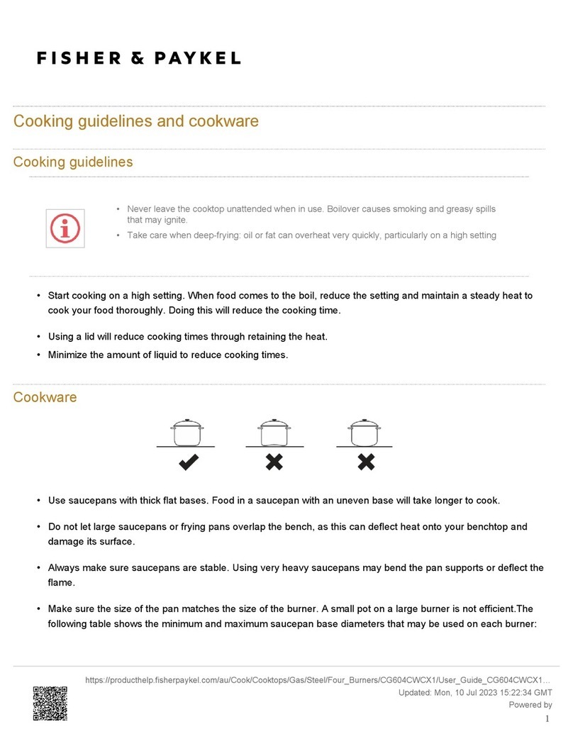 Fisher & Paykel CG604CWCX1 User manual
