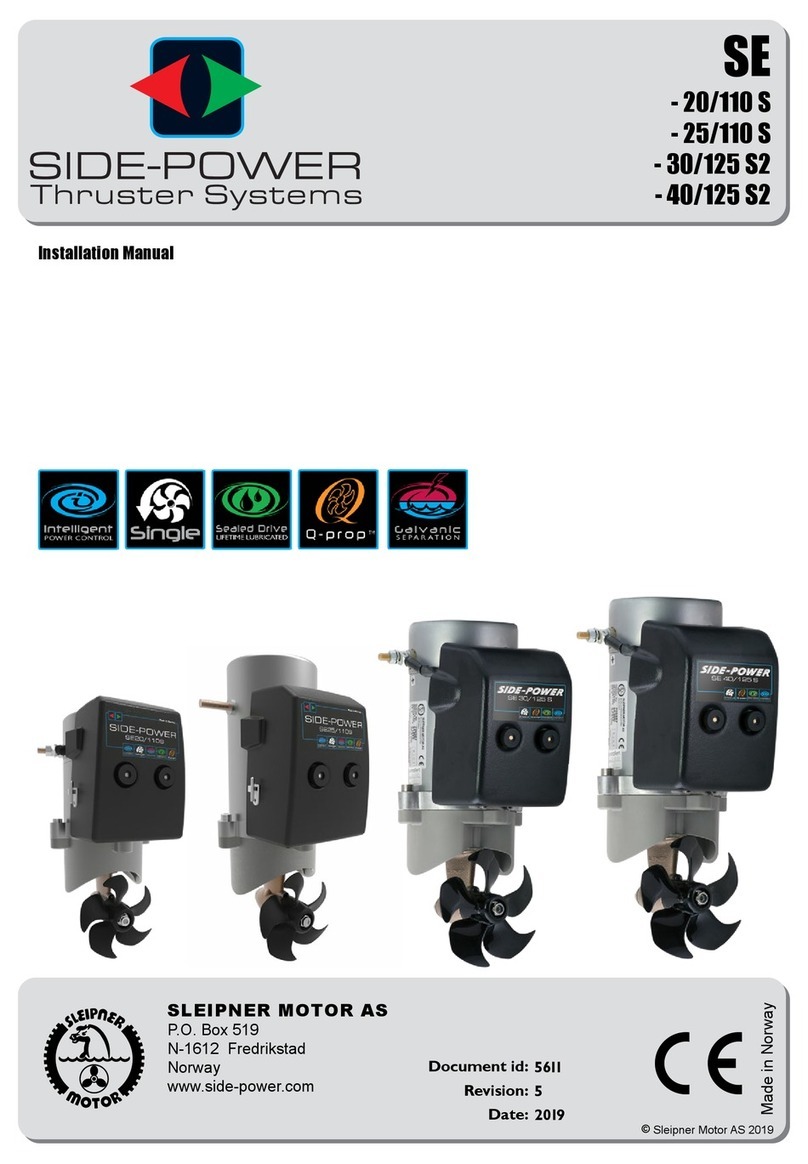 SLEIPNER MOTOR AS Side-Power SE-20/110 S User manual