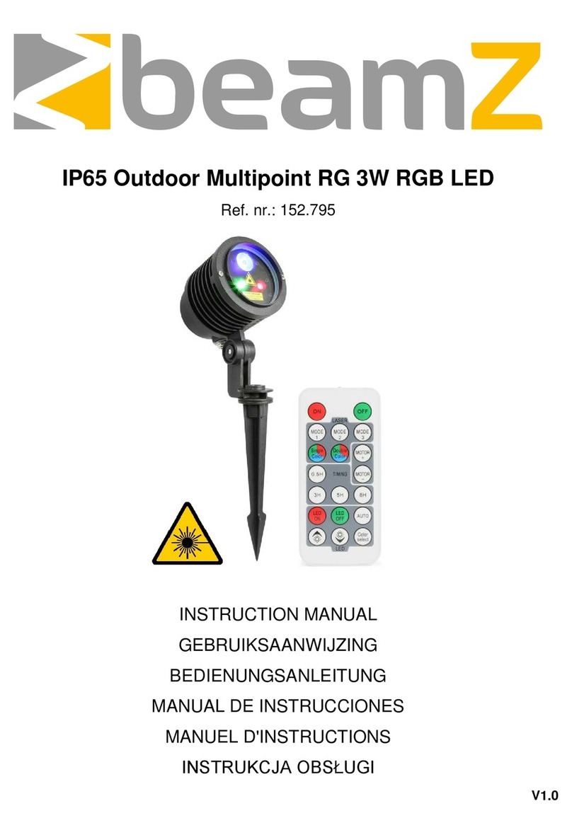 Beamz IP65 Outdoor Multipoint RG 3W RGB LED User manual