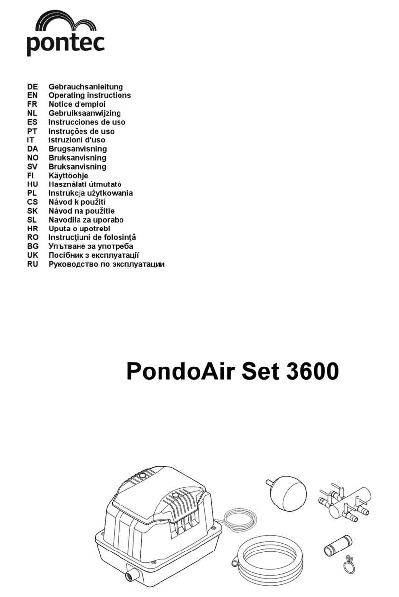 Pontec PondoAir Set 3600 operating instructions