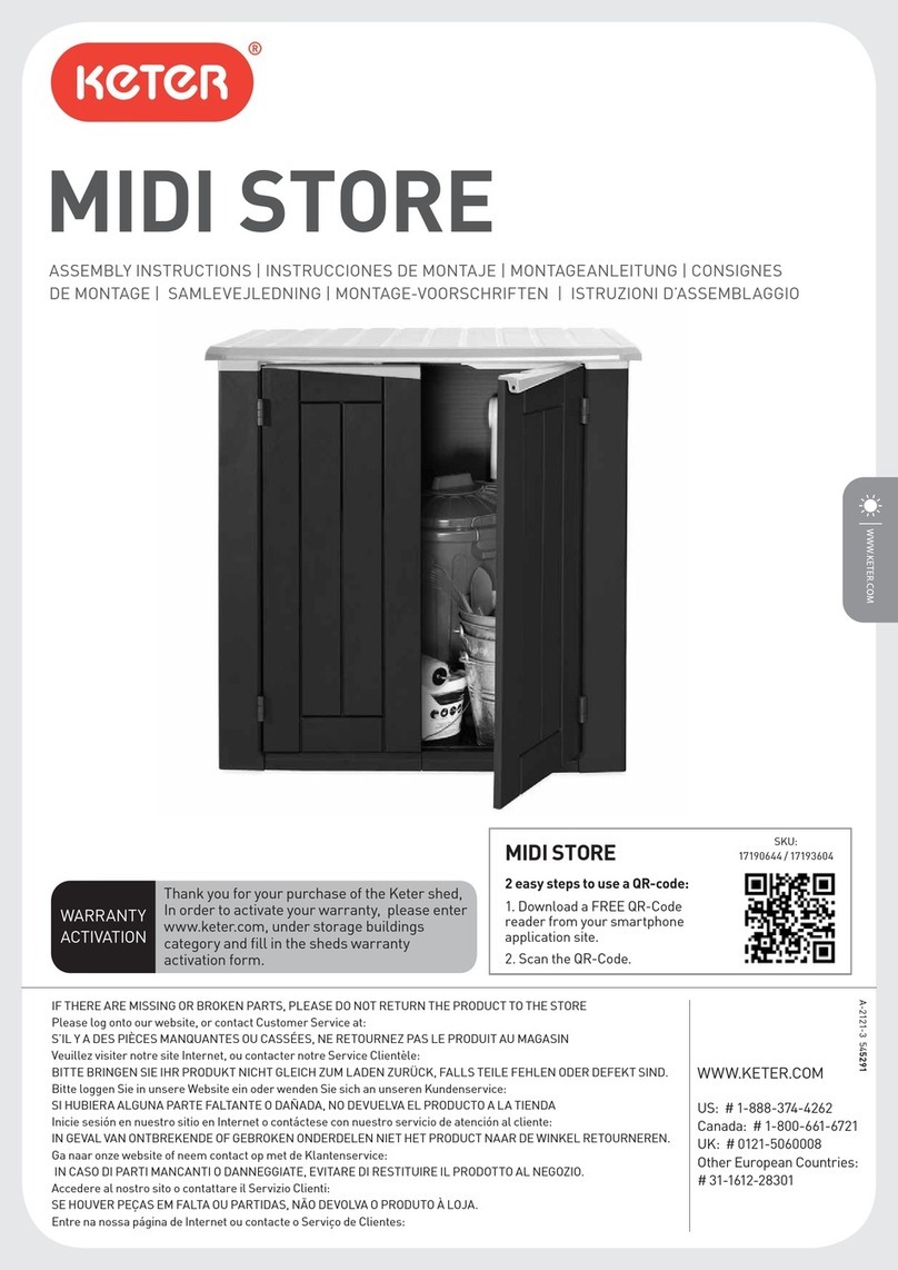Keter MIDI STORE 17190644 User manual