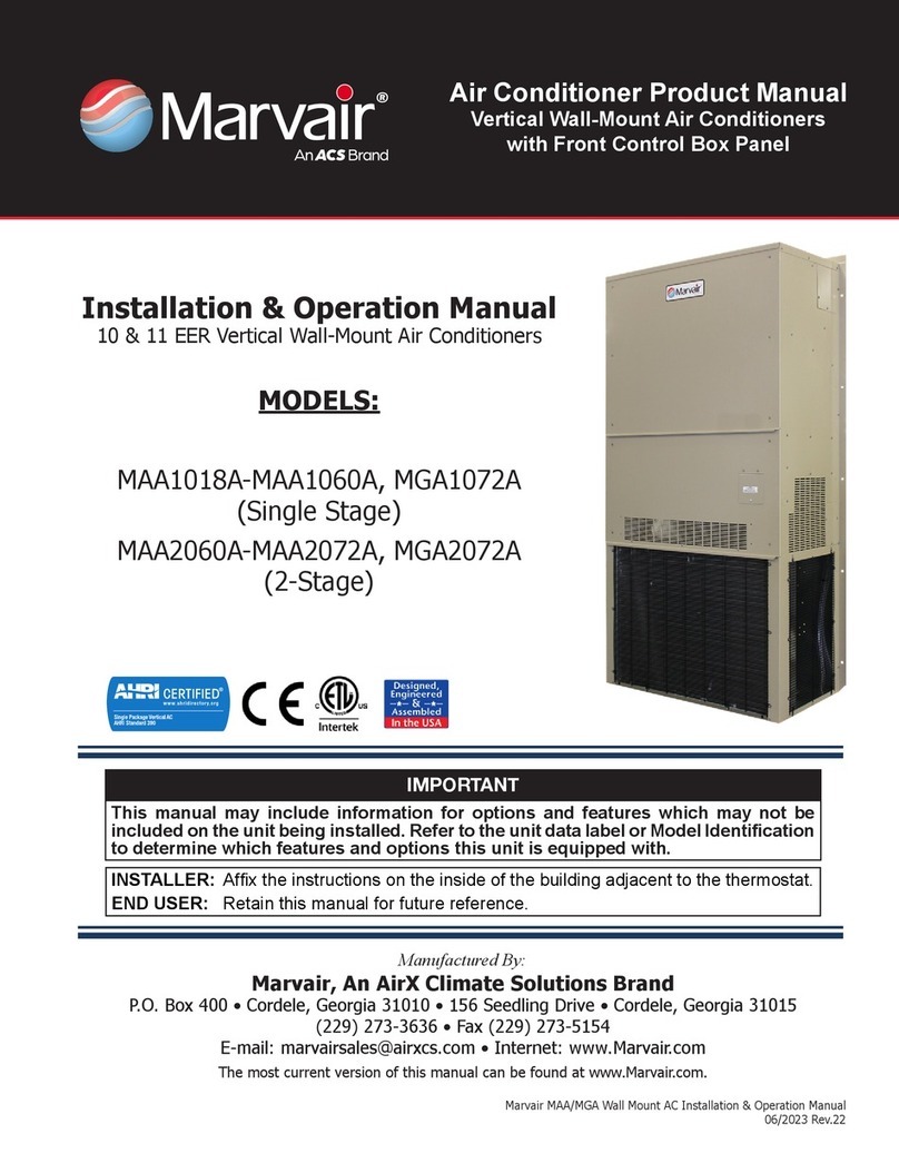 ACS Marvair MAA1018A-MAA1060A User manual ACS Marvair MAA1018A-MAA1060A User manual