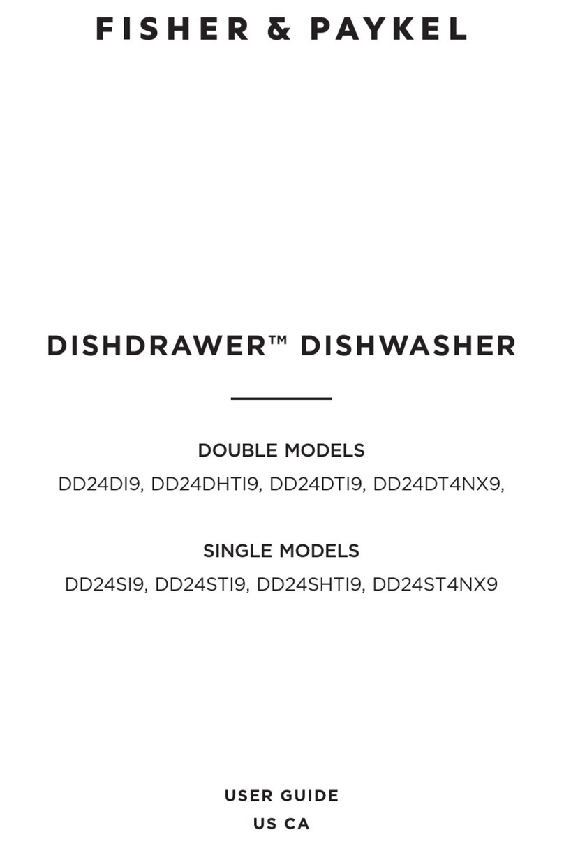 Fisher & Paykel DISHDRAWER DD24DI9 User manual Fisher & Paykel DISHDRAWER DD24DI9 User manual