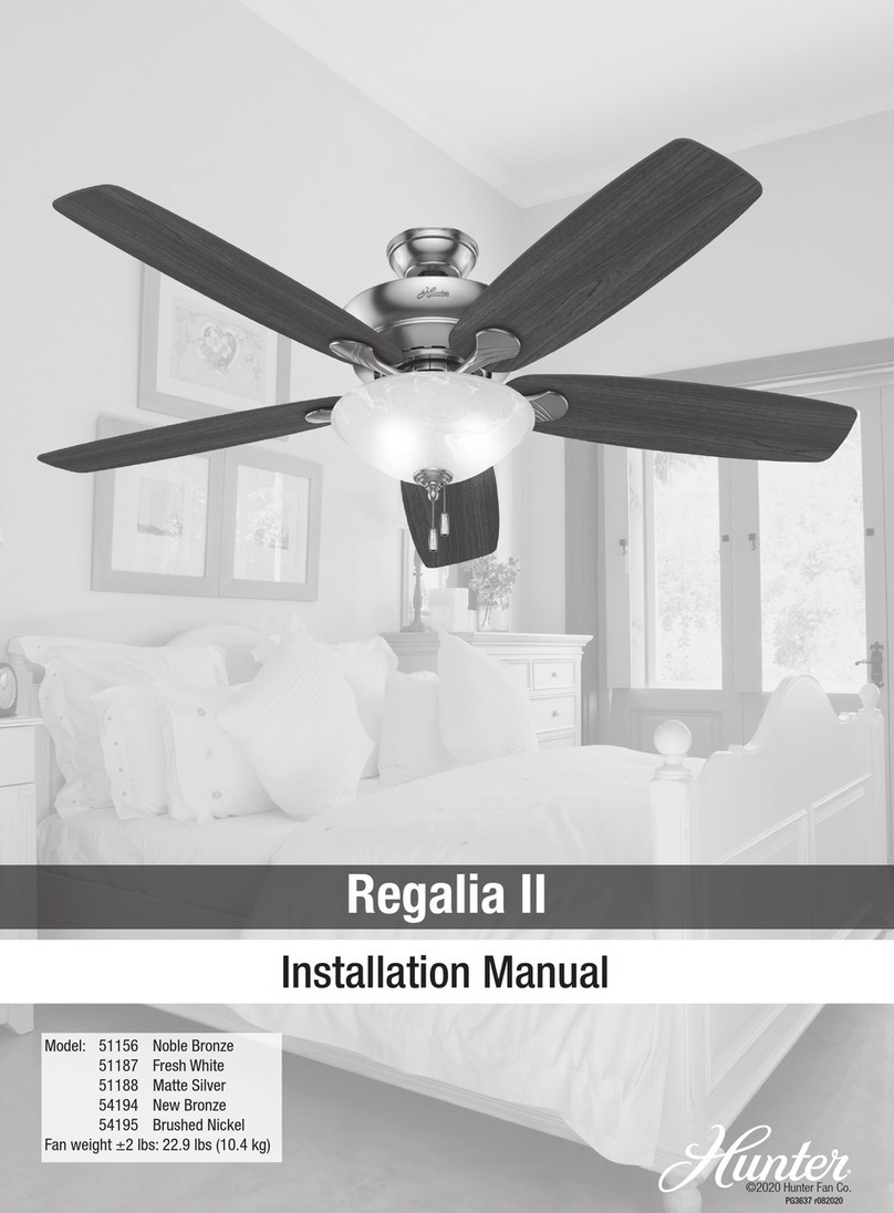 Hunter Regalia II installation manual