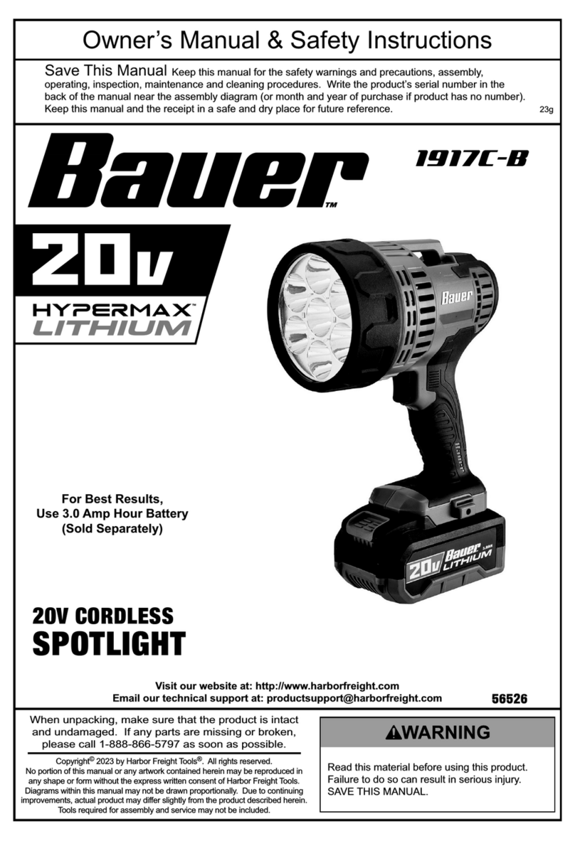 Bauer HYPERMAX 1917C-B Owner's manual & safety instructions