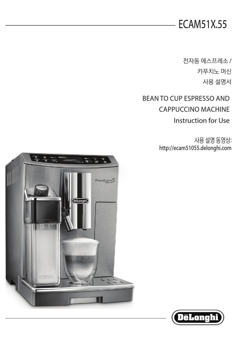 DeLonghi PrimaDonna S Evo ECAM51 55 Series Instructions for use