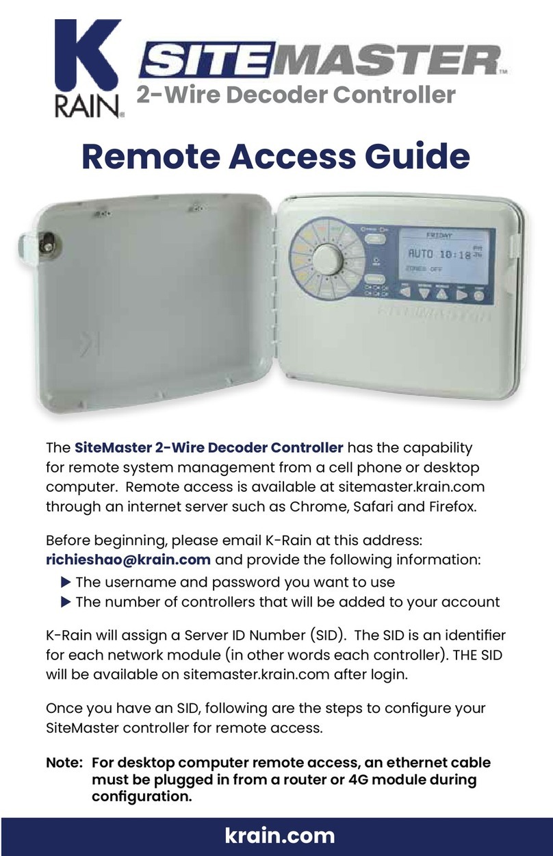 K-Rain SiteMaster Remote Access Guide