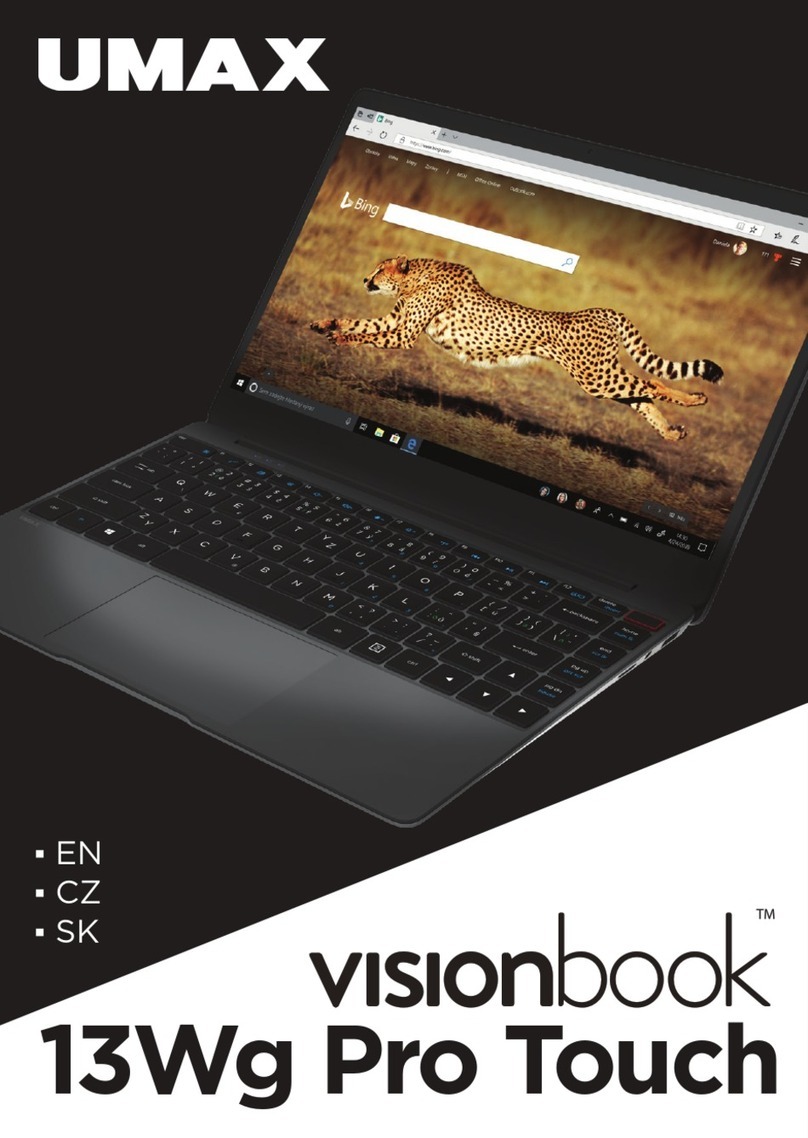 UMAX Technologies visionbook 13Wg Pro Touch manual UMAX Technologies visionbook 13Wg Pro Touch manual