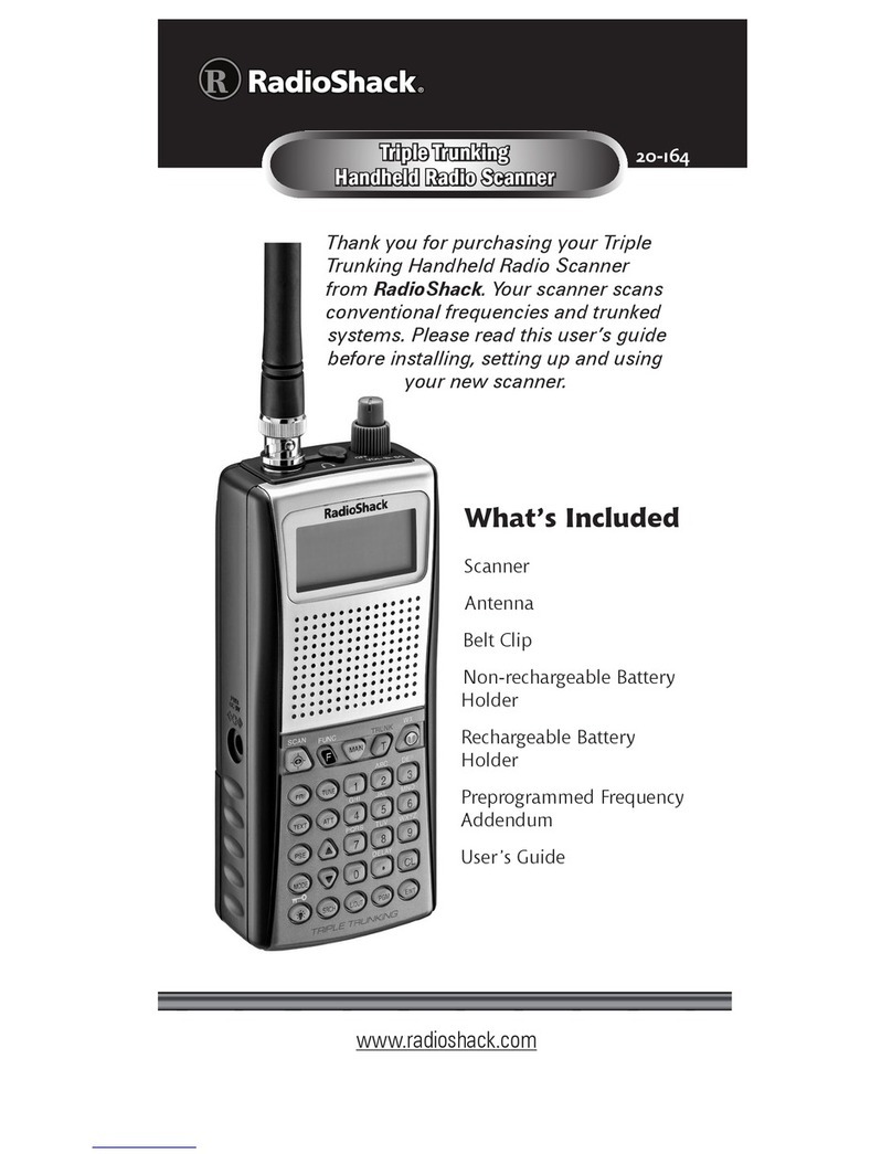 Radio Shack Pro-164 User manual