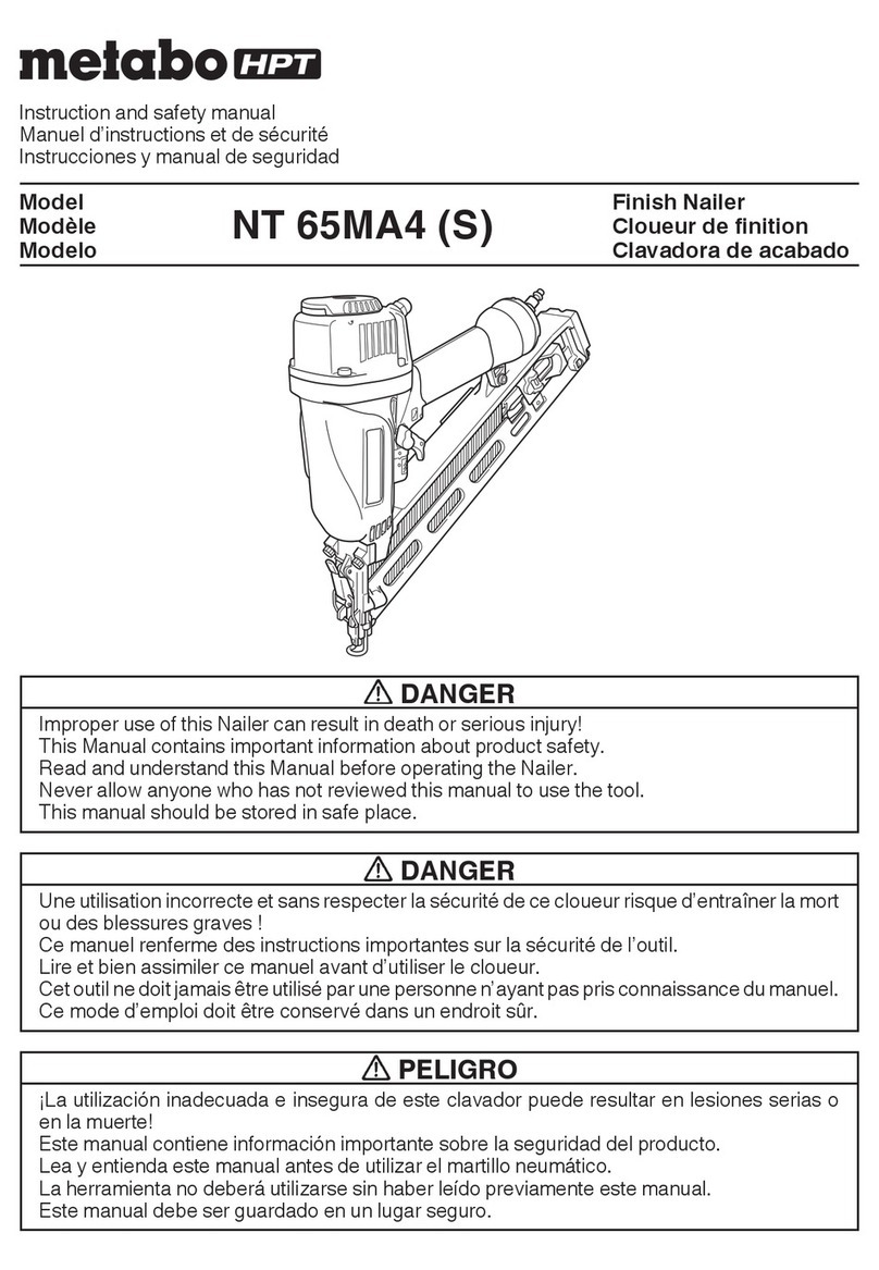 Metabo HPT NT65MA4 Instruction and safety manual