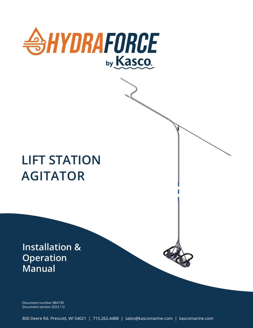 Kasco HYDRAFORCE LS-100 Installation & operation manual