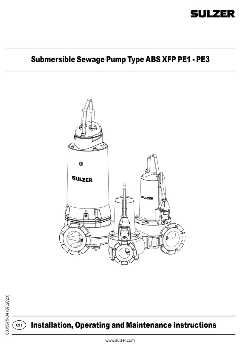 Sulzer XFP PE1 Installation, Operating and Maintenance Instruction