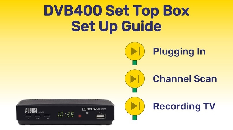 August DVB400 User manual