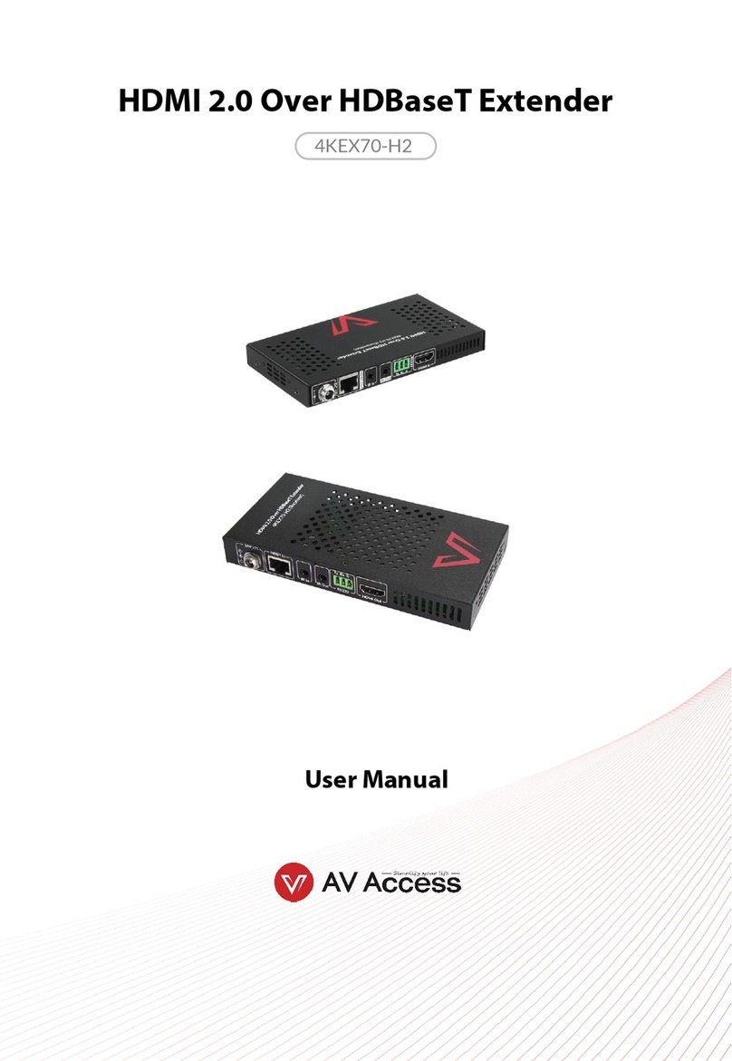 AV Access 4KEX70-H2 User manual