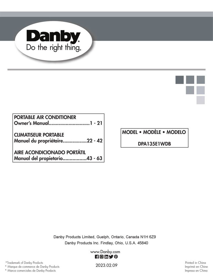 Danby DPA135E1WDB owner's manual