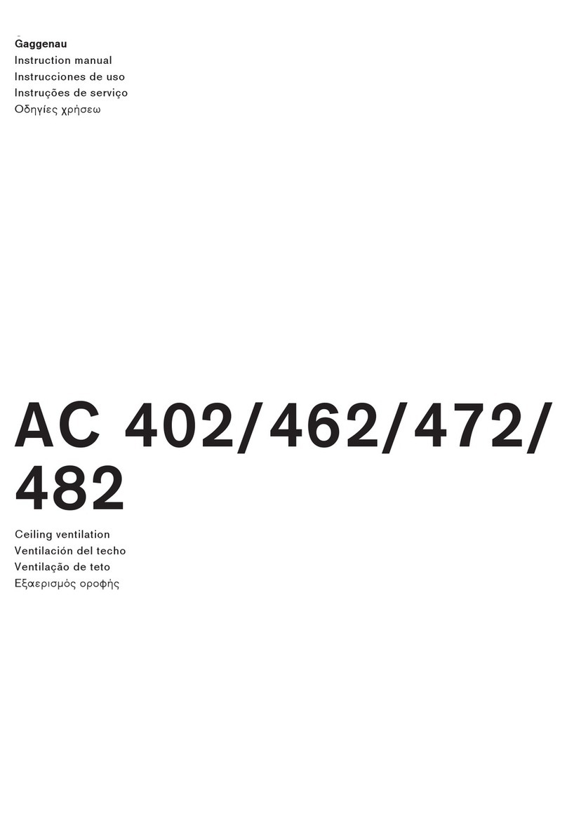 Gaggenau AC 462 instruction manual