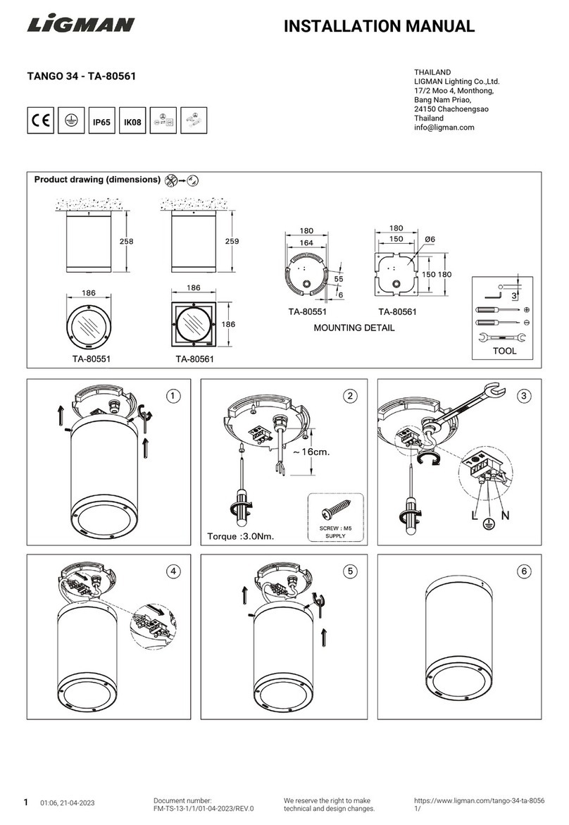 LIGMAN TANGO 34 installation manual