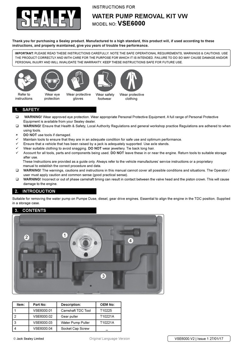 Sealey VSE6000 User manual