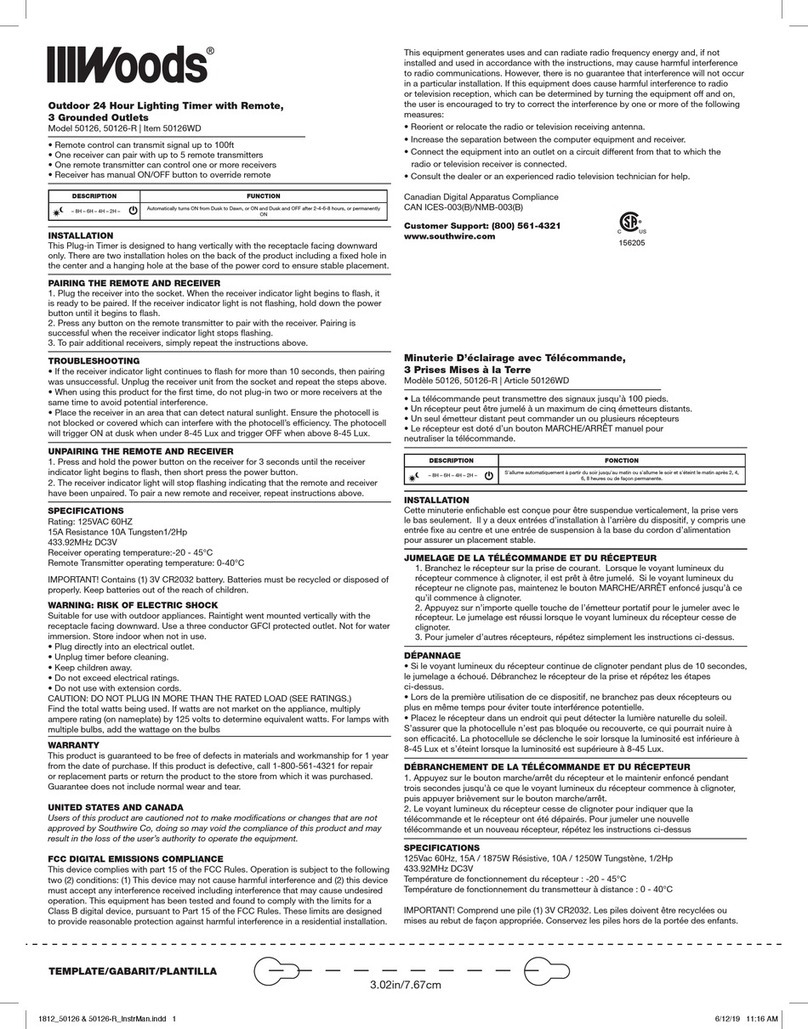Woods 50126 manual