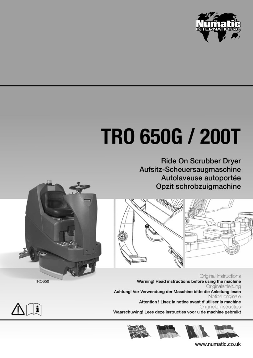 Numatic TRO 650G User manual