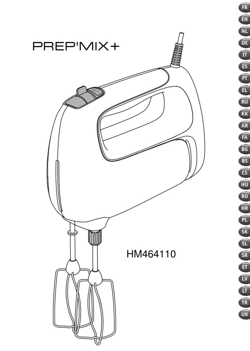 Moulinex PREP'MIX+ HM464110 User manual