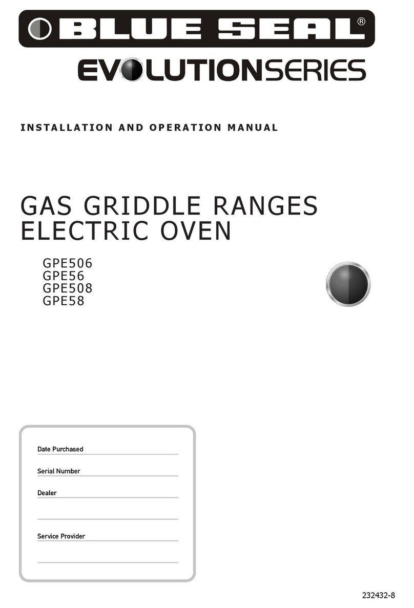Blue Seal Evolution GPE56 User manual