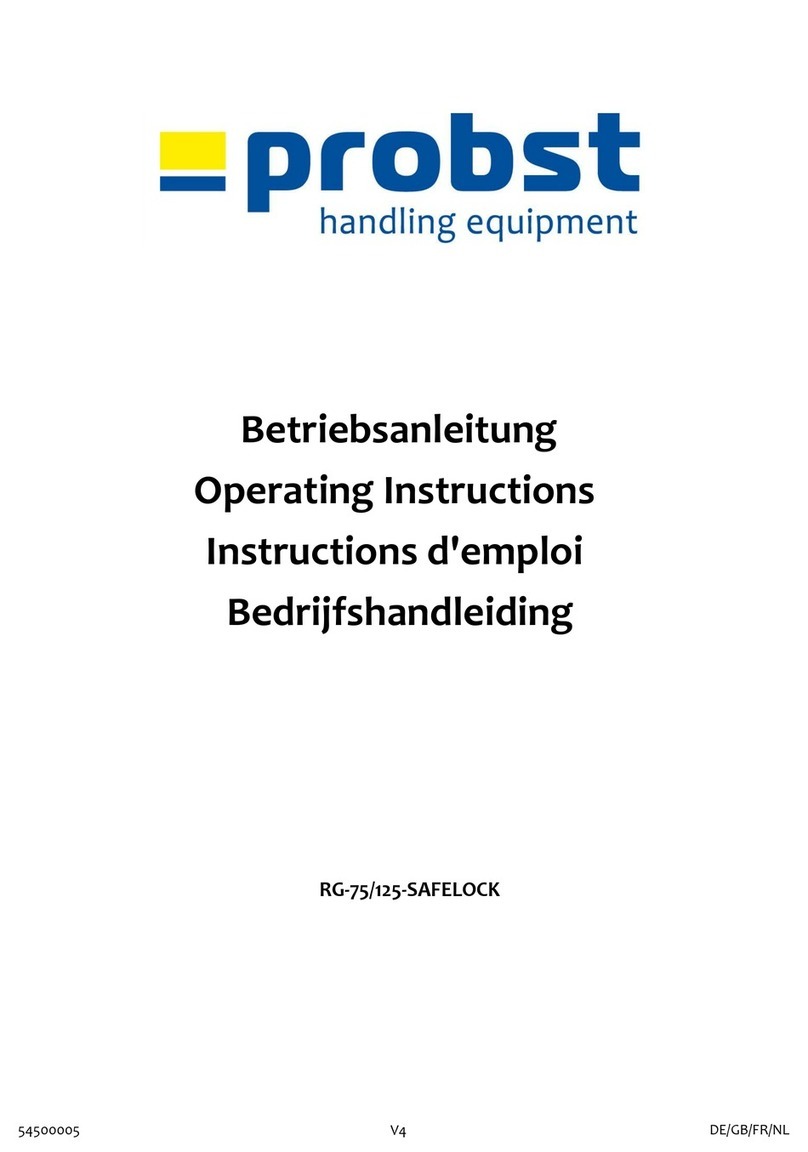 probst RG-75-SAFELOCK User manual