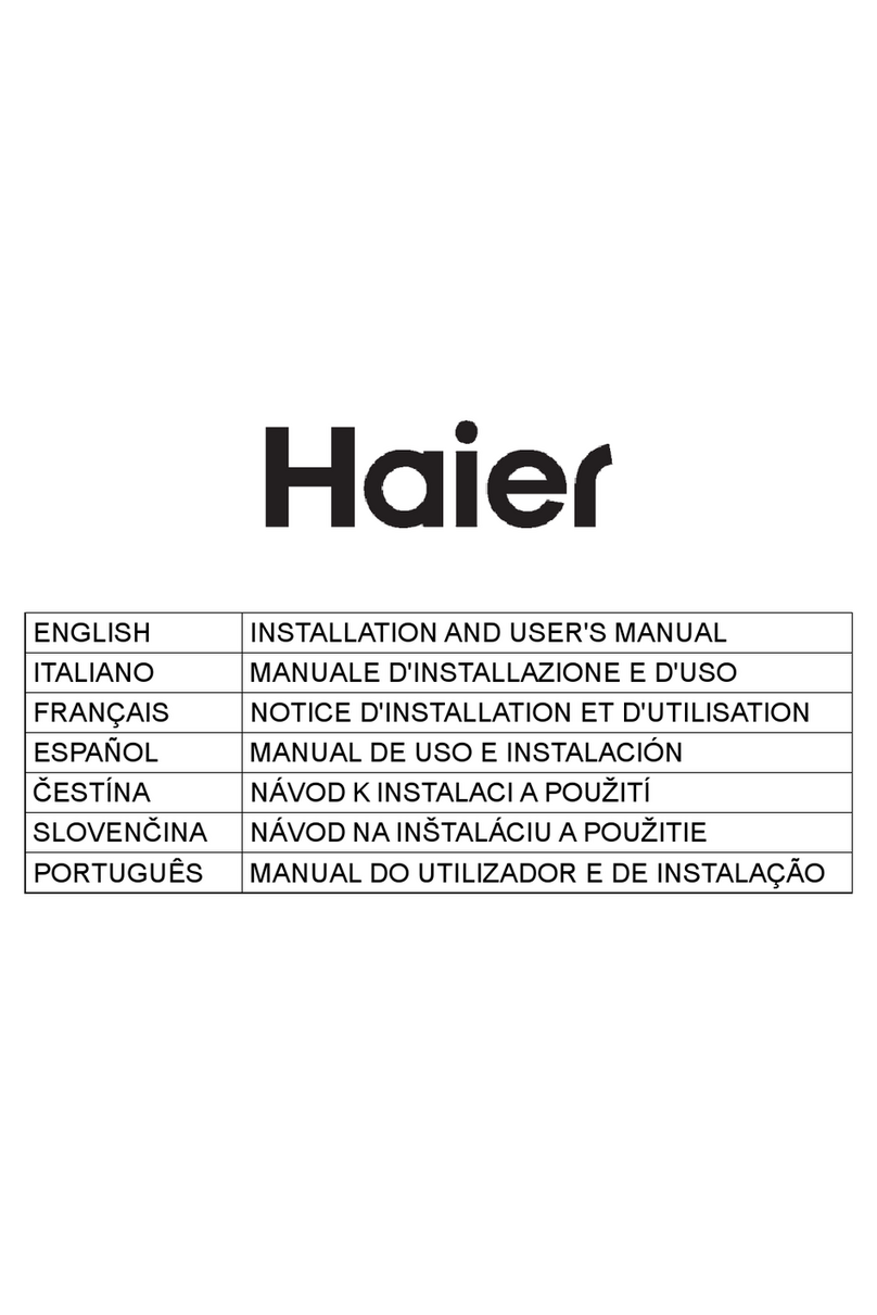 Haier HATS9DS46BWIFI Installation and user manual Haier HATS9DS46BWIFI Installation and user manual