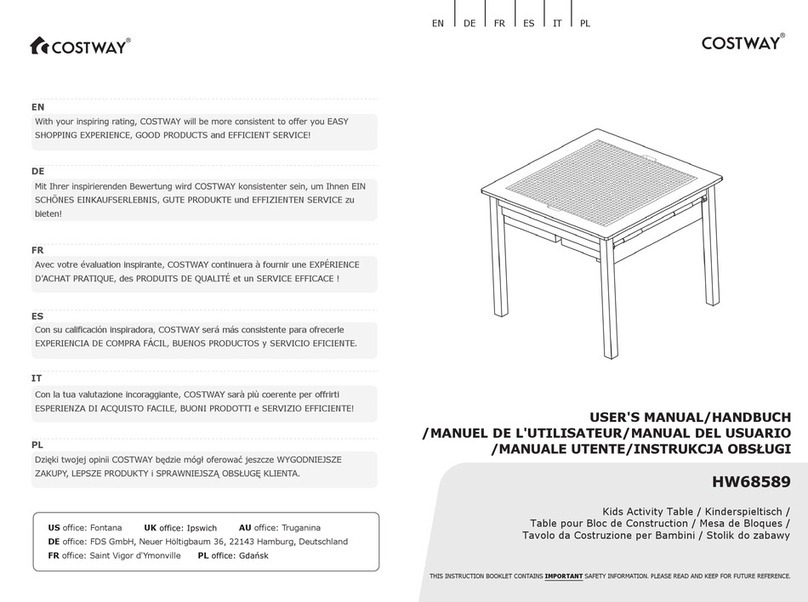 Costway HW68589 User manual