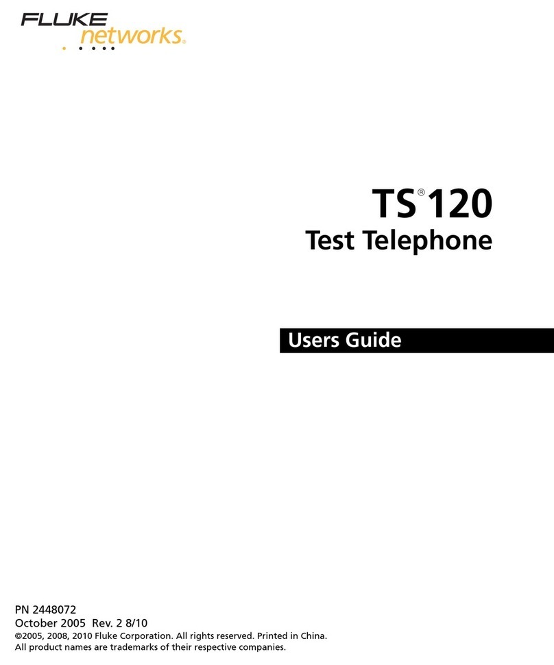 Fluke TS 120 User manual Fluke TS 120 User manual