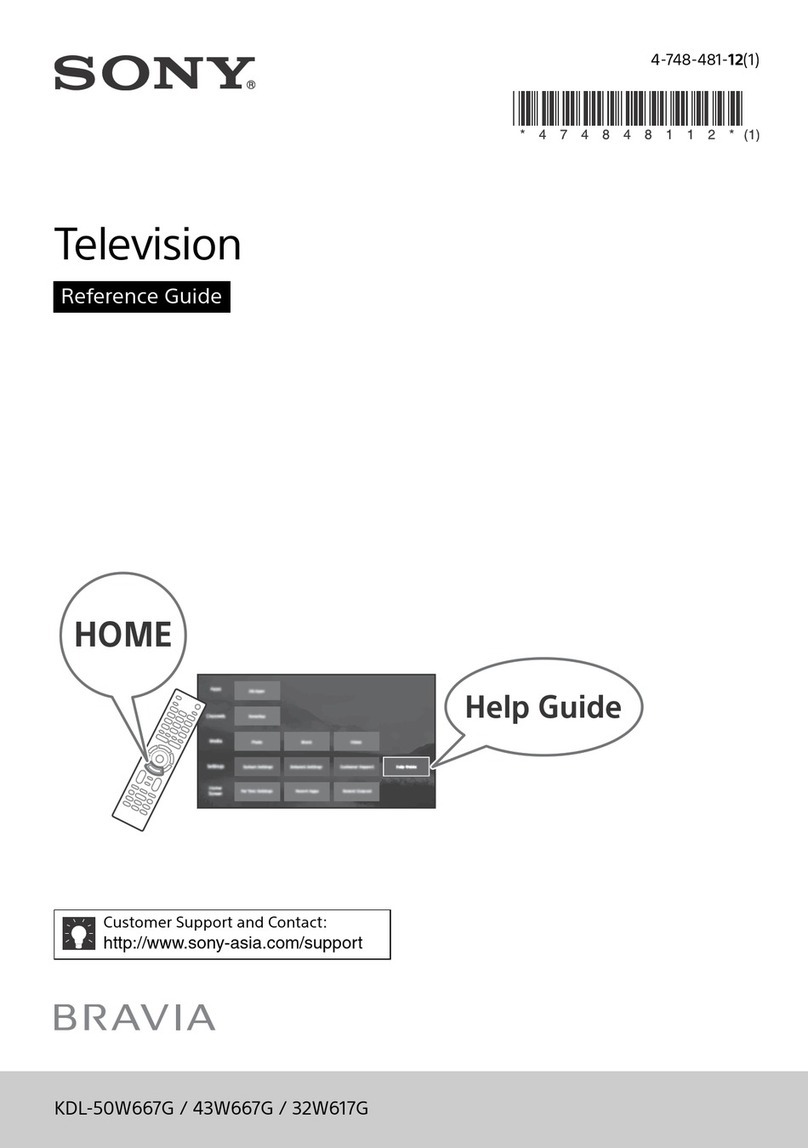 Sony BRAVIA KDL-43W667G User manual