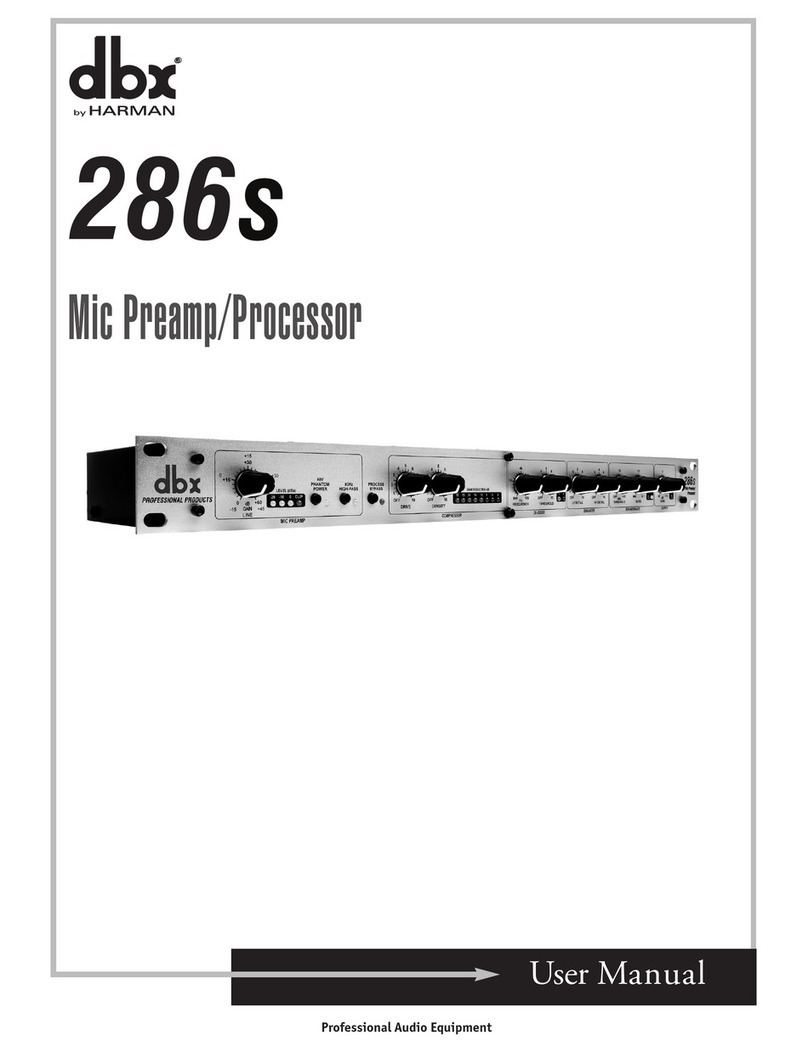 Harman dbx 286S User manual