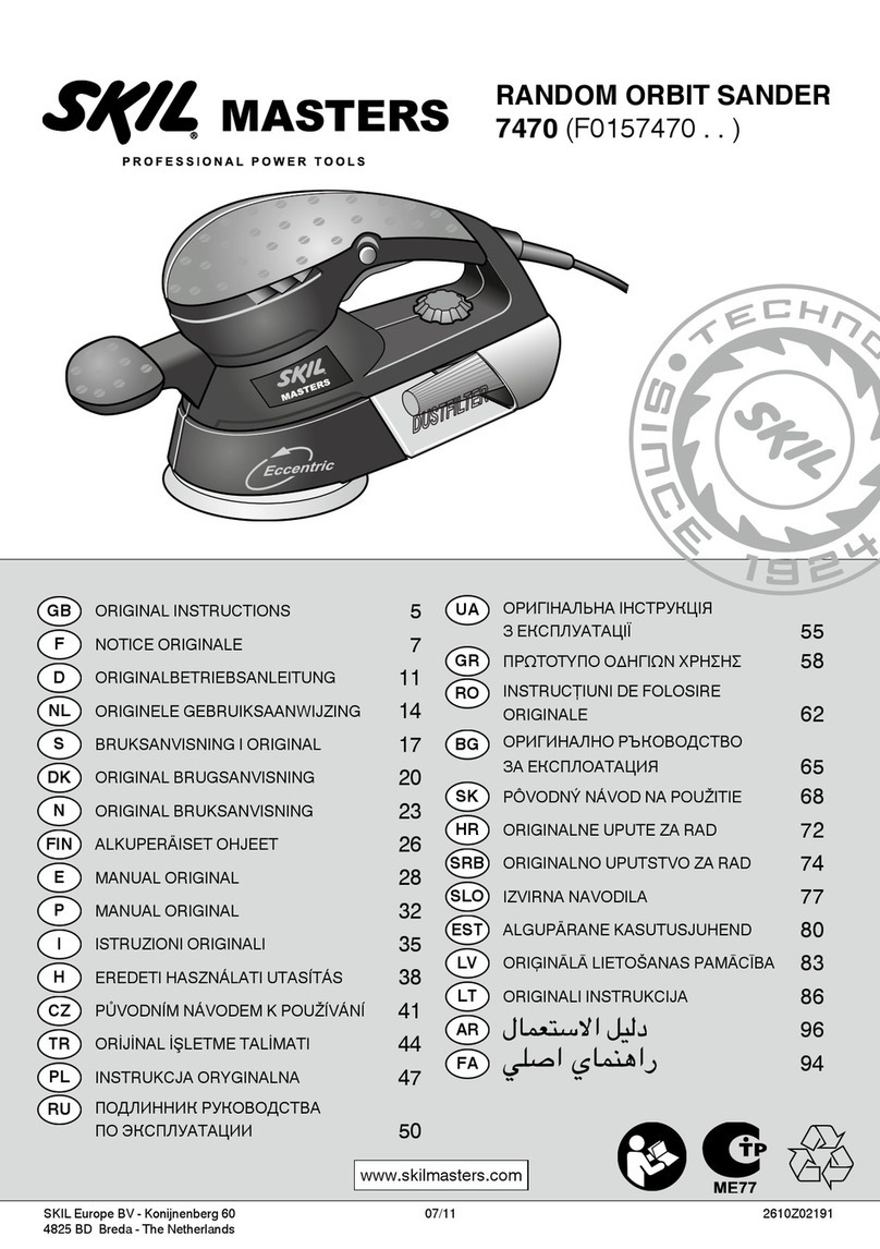 SKIL MASTERS 7470 instructions
