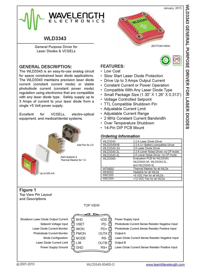 Wavelength Electronics WLD3343 manual