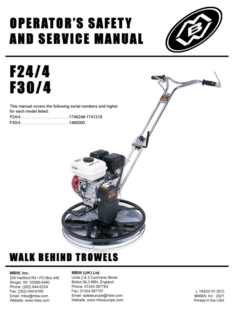 MBW F24/4 User manual