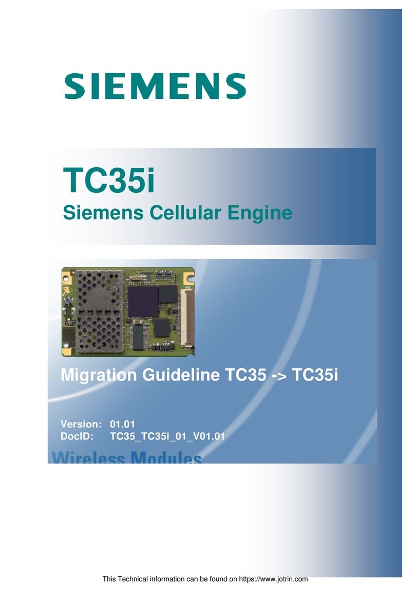 Siemens TC35i Terminal User manual
