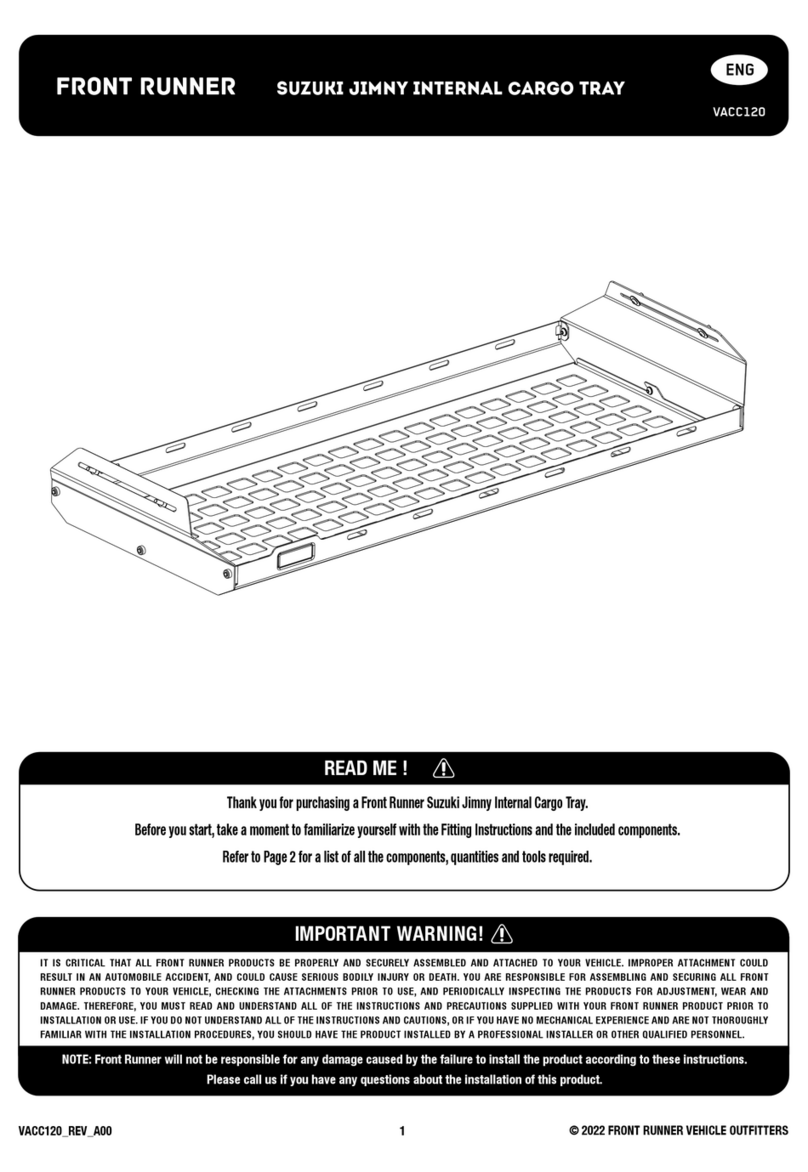 Front Runner VACC120 User manual