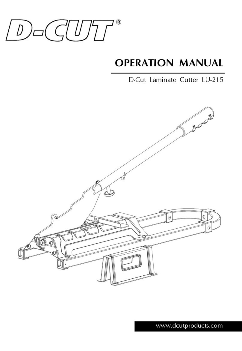 D-CUT LU-215 User manual