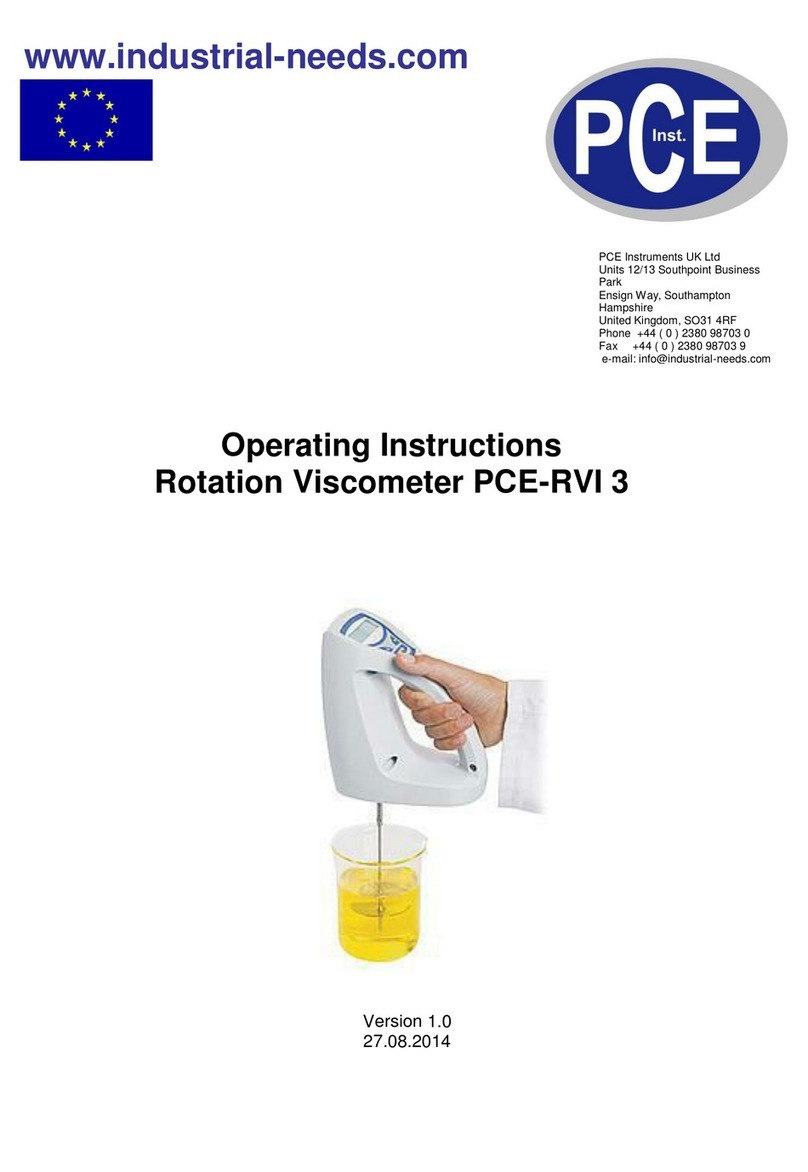 PCE Instruments PCE-RVI 3 User manual PCE Instruments PCE-RVI 3 User manual