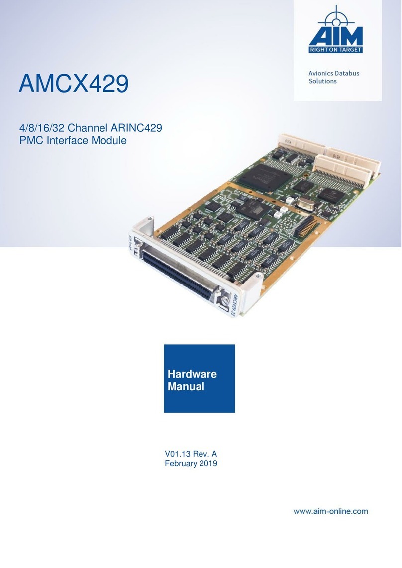 Aim AMCX429 Hardware manual