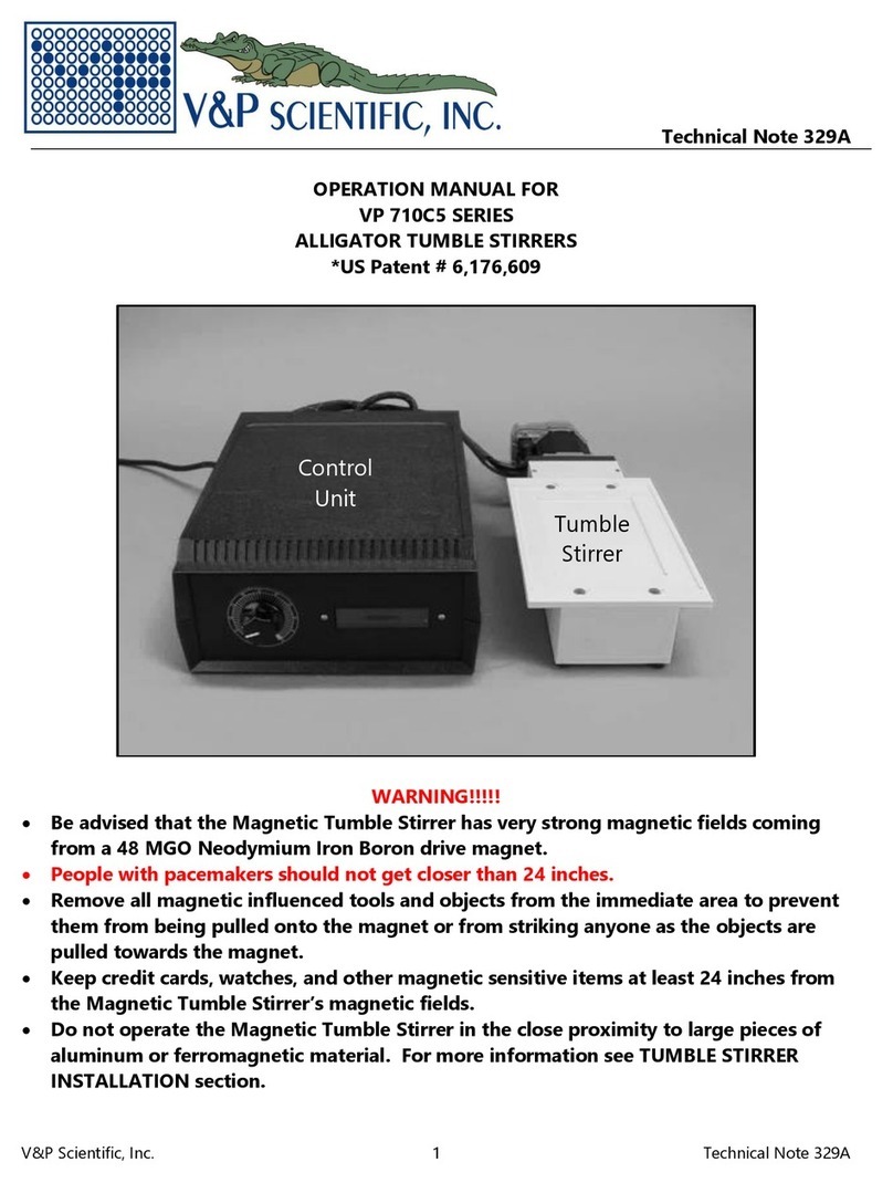 V&P Scientific VP 710C5 Series User manual V&P Scientific VP 710C5 Series User manual