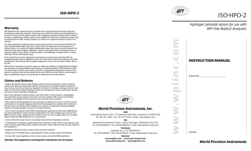 WPI ISO-HPO-2 instruction manual