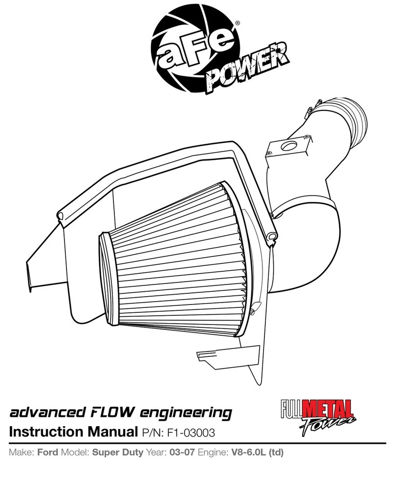 aFe Power F1-03003 User manual aFe Power F1-03003 User manual