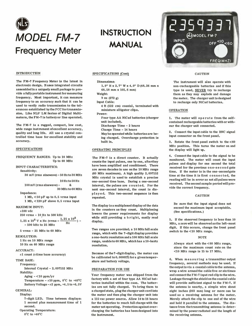 NLS FM-7 instruction manual