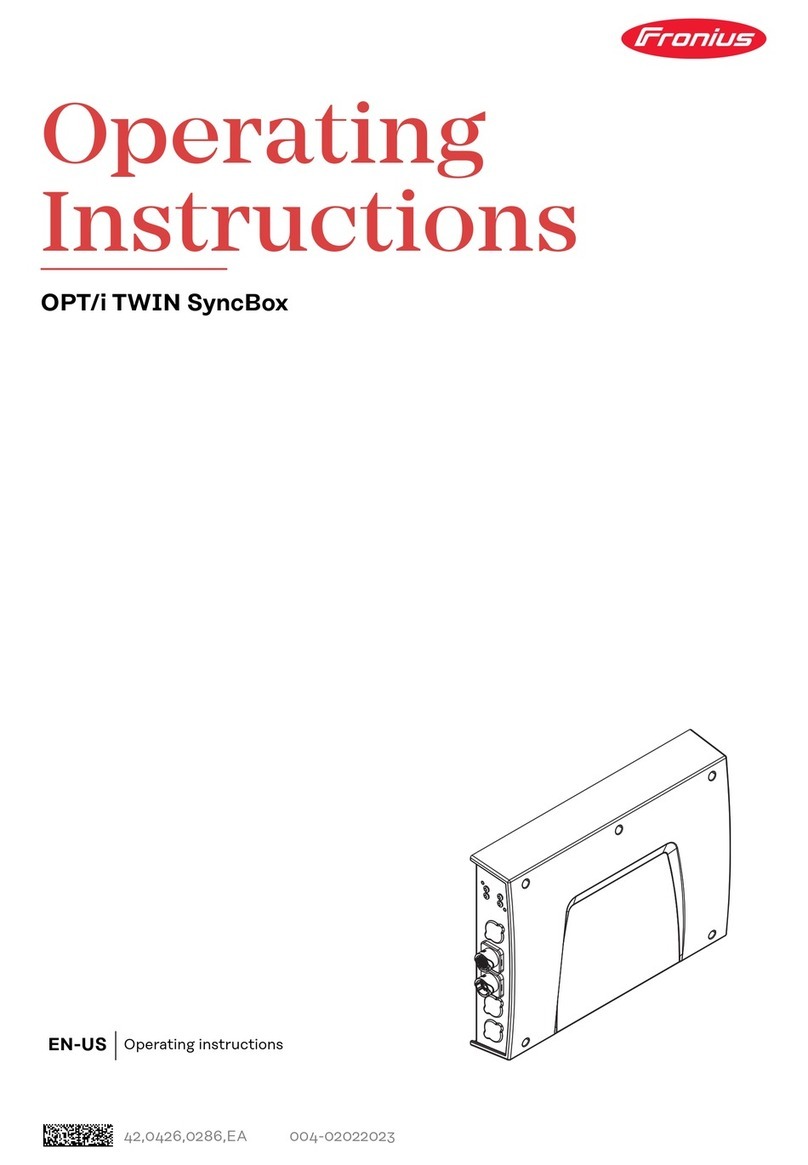 FRONIUS OPT/i TWIN SyncBox operating instructions FRONIUS OPT/i TWIN SyncBox operating instructions