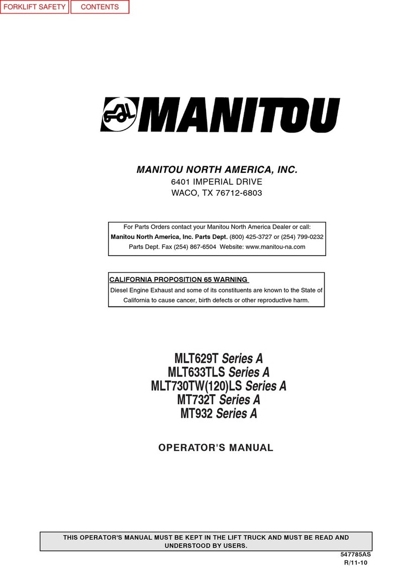 Manitou A Series User manual Manitou A Series User manual
