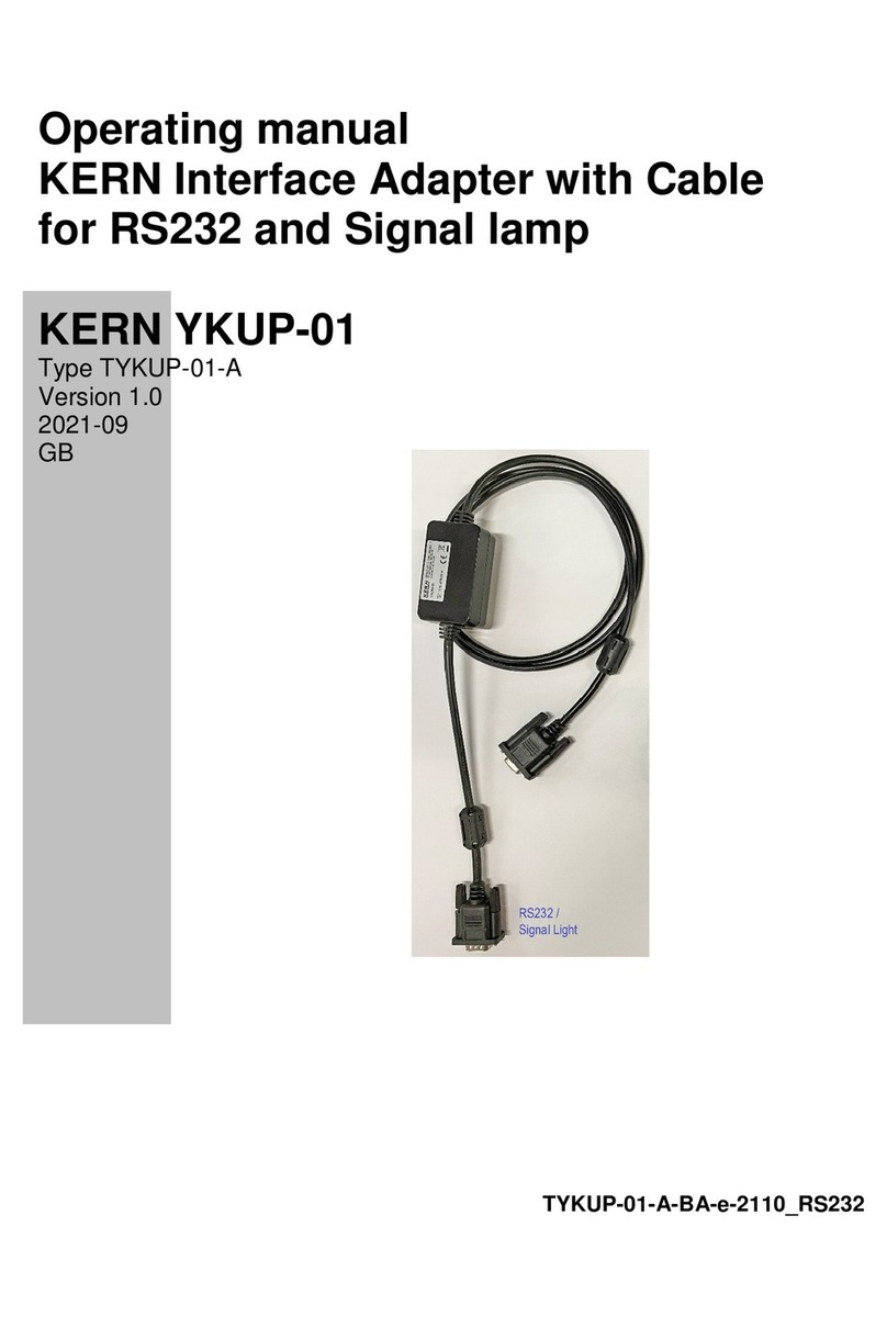 KERN YKUP-01 operating manual